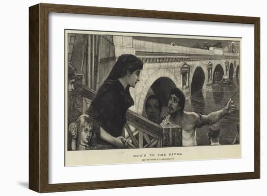 Down to the River-Sir Lawrence Alma-Tadema-Framed Giclee Print