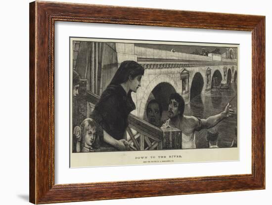 Down to the River-Sir Lawrence Alma-Tadema-Framed Giclee Print