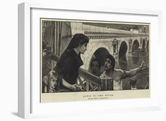Down to the River-Sir Lawrence Alma-Tadema-Framed Giclee Print
