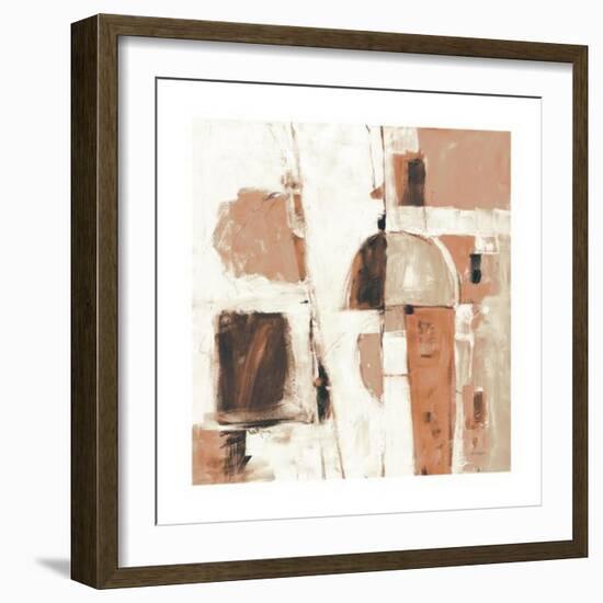 Down to the Street Warm-Mike Schick-Framed Art Print