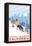 Downhhill Snow Skier, Lake Tahoe, California-Lantern Press-Framed Stretched Canvas