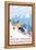 Downhhill Snow Skier, Mount Spokane, Washington-Lantern Press-Framed Stretched Canvas