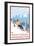 Downhhill Snow Skier, Mount Spokane, Washington-Lantern Press-Framed Art Print
