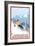 Downhhill Snow Skier, Snoqualmie Pass, Washington-Lantern Press-Framed Art Print