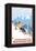 Downhhill Snow Skier, Snoqualmie Pass, Washington-Lantern Press-Framed Stretched Canvas