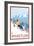 Downhhill Snow Skier, Whistler, BC Canada-Lantern Press-Framed Art Print