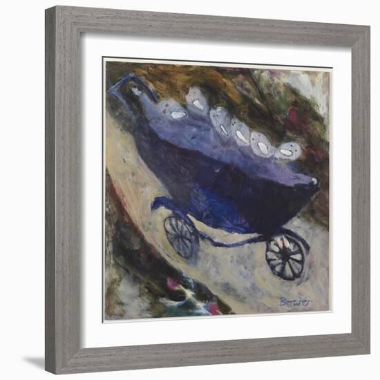 Downhill in a Pram, 2007-Susan Bower-Framed Giclee Print