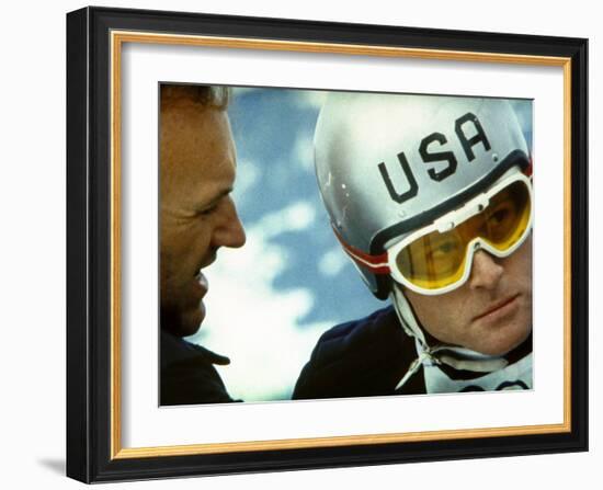 Downhill Racer, Gene Hackman, Robert Redford, 1969-null-Framed Photo