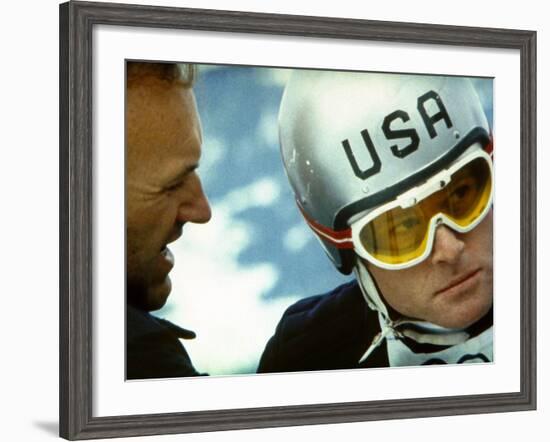 Downhill Racer, Gene Hackman, Robert Redford, 1969-null-Framed Photo