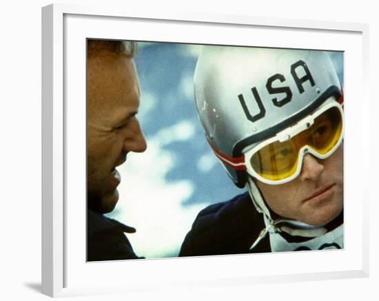 Downhill Racer, Gene Hackman, Robert Redford, 1969-null-Framed Photo