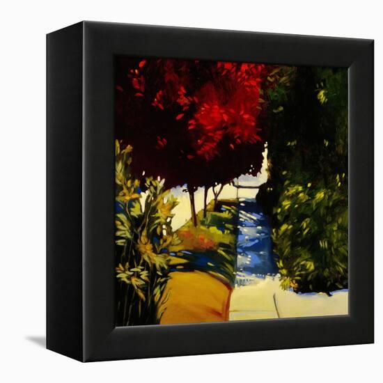 Downhill Stretch-Lou Wall-Framed Premier Image Canvas