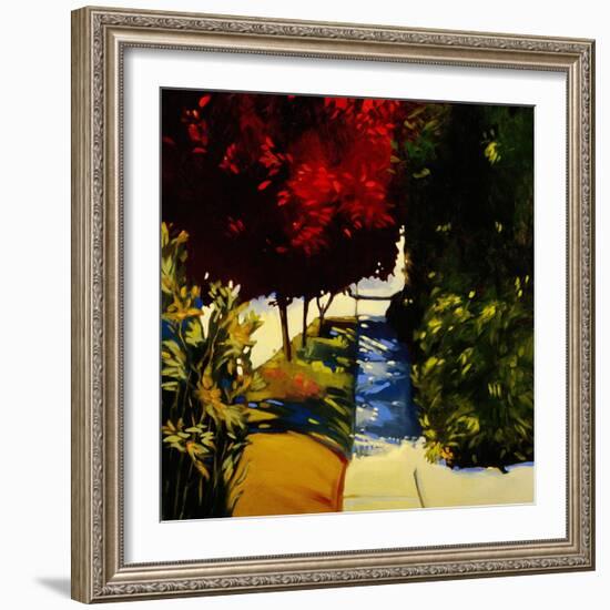 Downhill Stretch-Lou Wall-Framed Giclee Print