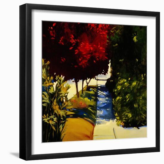 Downhill Stretch-Lou Wall-Framed Giclee Print