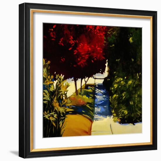 Downhill Stretch-Lou Wall-Framed Giclee Print