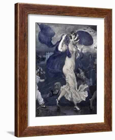 Downpour, c.1906-Leon Bakst-Framed Giclee Print