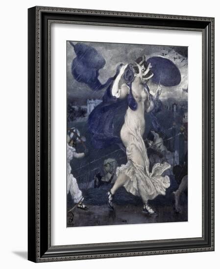 Downpour, c.1906-Leon Bakst-Framed Giclee Print