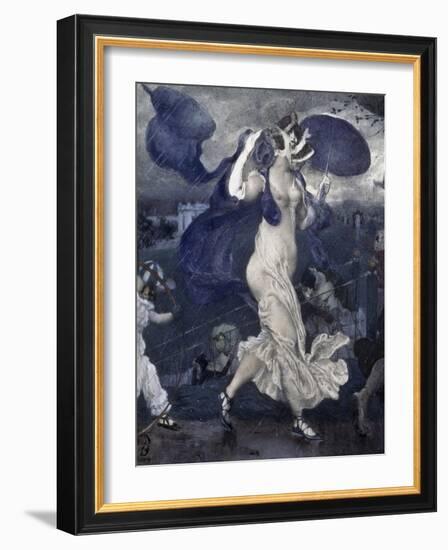 Downpour, c.1906-Leon Bakst-Framed Giclee Print