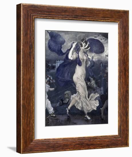 Downpour, c.1906-Leon Bakst-Framed Giclee Print