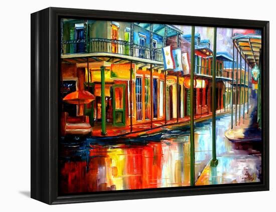 Downpour on Bourbon Street-Diane Millsap-Framed Stretched Canvas