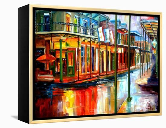 Downpour on Bourbon Street-Diane Millsap-Framed Stretched Canvas