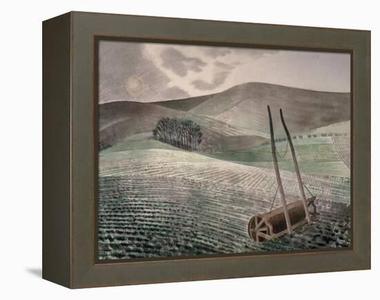 Downs in Winter-Eric Ravilious-Framed Premier Image Canvas