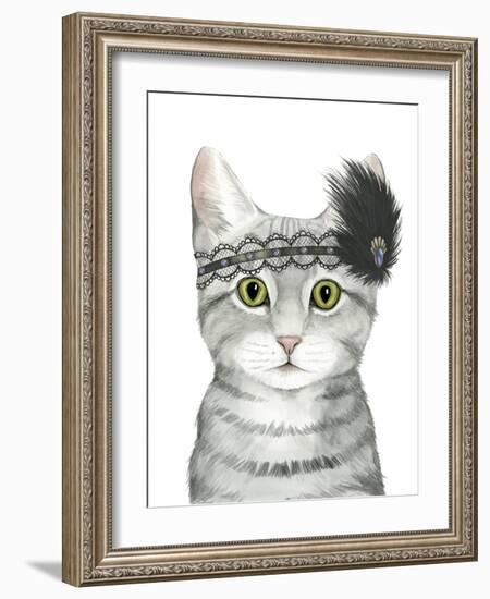 Downton Cat III-Grace Popp-Framed Art Print