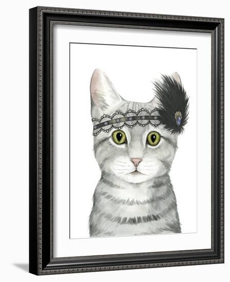 Downton Cat III-Grace Popp-Framed Art Print