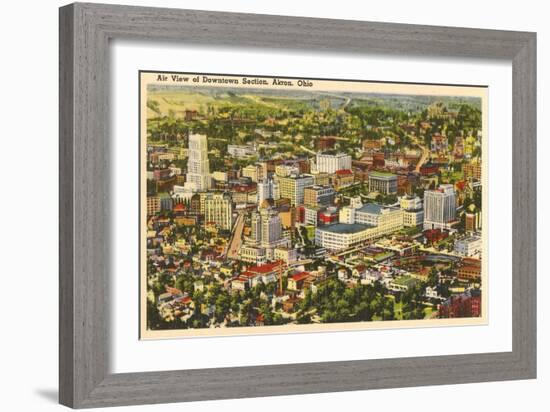 Downtown Akron, Ohio-null-Framed Art Print