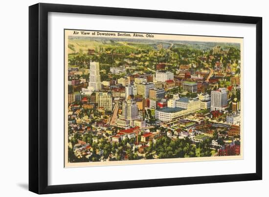 Downtown Akron, Ohio-null-Framed Art Print