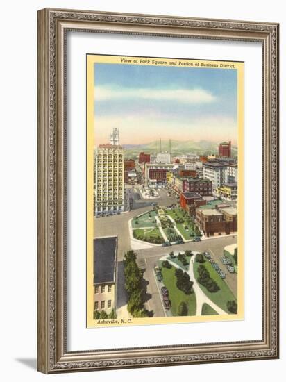 Downtown Asheville, North Carolina-null-Framed Art Print