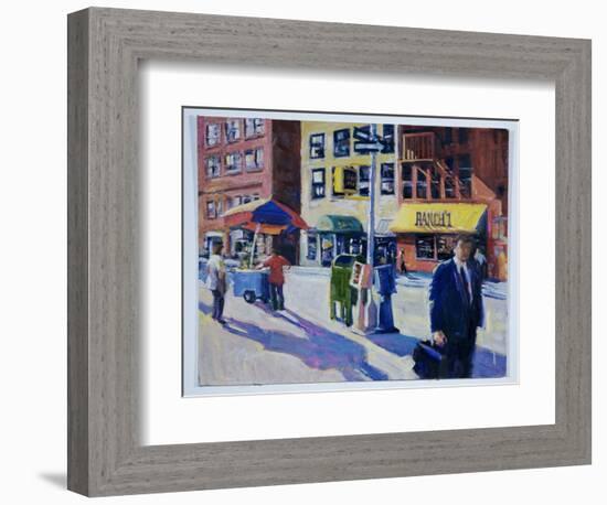 Downtown at Dusk, Ranch I-Patti Mollica-Framed Giclee Print