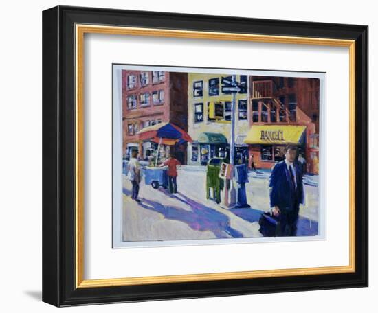 Downtown at Dusk, Ranch I-Patti Mollica-Framed Giclee Print