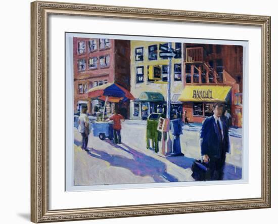 Downtown at Dusk, Ranch I-Patti Mollica-Framed Giclee Print