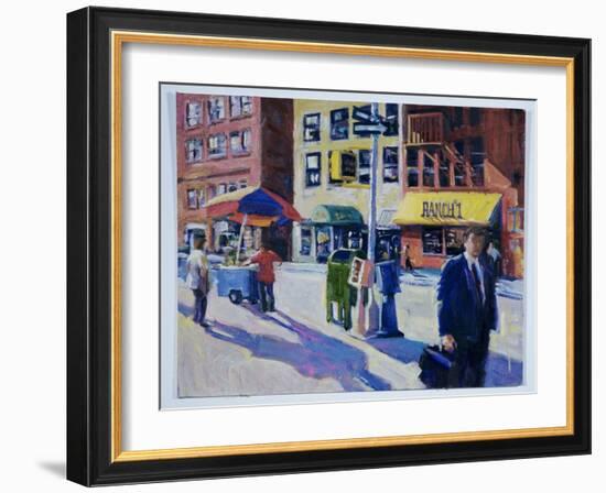 Downtown at Dusk, Ranch I-Patti Mollica-Framed Giclee Print