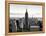 Downtown at Sunset, Empire State Building and One World Trade Center (1WTC), Manhattan, New York-Philippe Hugonnard-Framed Premier Image Canvas