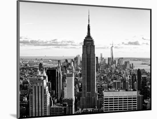 Downtown at Sunset, Empire State Building and One World Trade Center (1WTC), Manhattan, New York-Philippe Hugonnard-Mounted Photographic Print