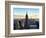 Downtown at Sunset, Empire State Building and One World Trade Center (1WTC), Manhattan, New York-Philippe Hugonnard-Framed Photographic Print