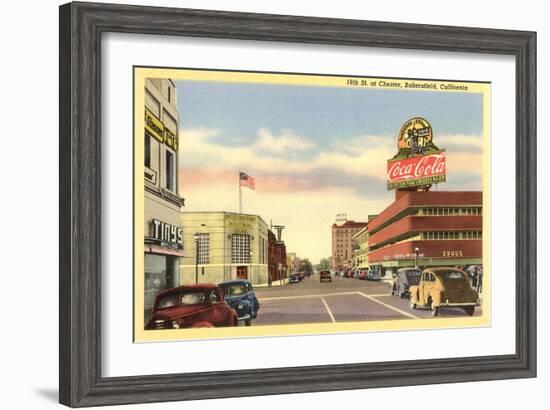 Downtown Bakersfield, California-null-Framed Art Print