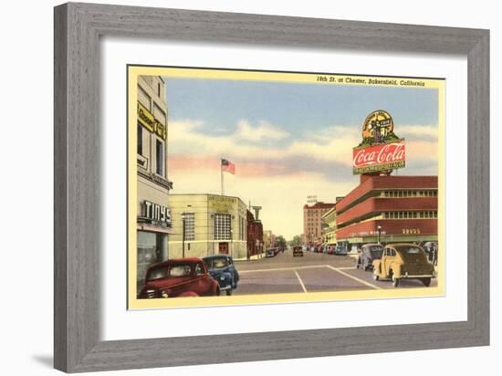 Downtown Bakersfield, California-null-Framed Art Print