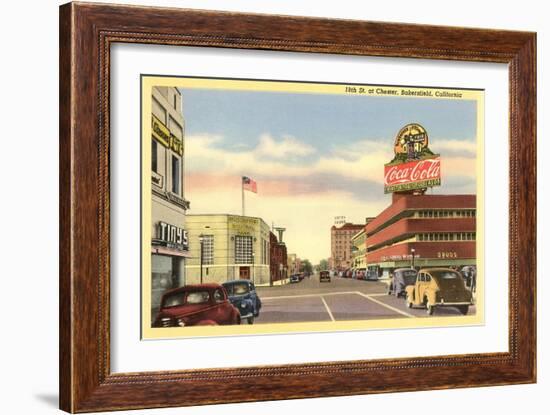 Downtown Bakersfield, California-null-Framed Art Print