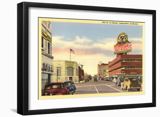 Downtown Bakersfield, California-null-Framed Art Print