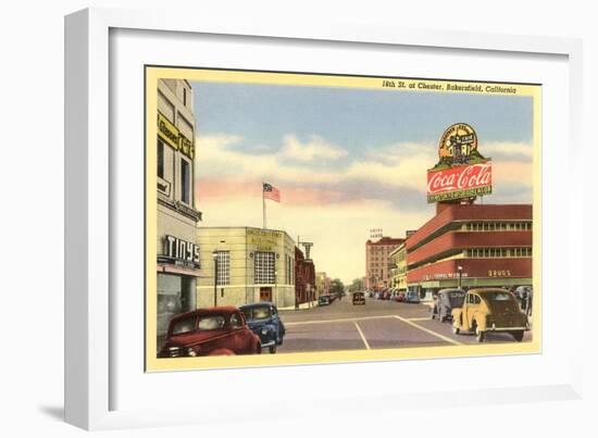 Downtown Bakersfield, California-null-Framed Art Print