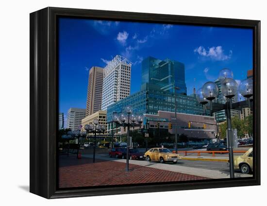 Downtown Baltimore, Inner Harbor-Jim Schwabel-Framed Premier Image Canvas