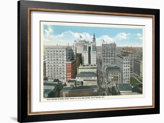 Downtown Baltimore-null-Framed Art Print