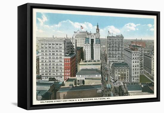 Downtown Baltimore-null-Framed Stretched Canvas