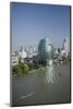 Downtown Bangkok Skyline View with Chao Phraya River, Thailand-Cindy Miller Hopkins-Mounted Photographic Print