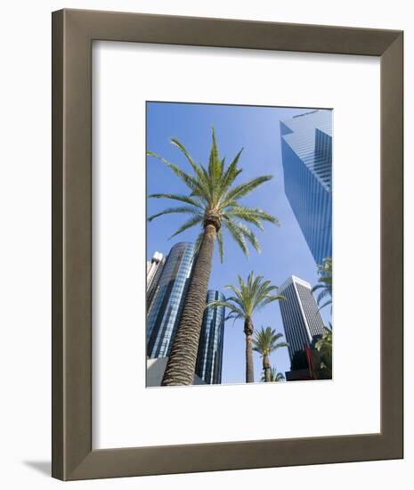 Downtown, Bonaventure Hotel in Background, Los Angeles, California, USA-Ethel Davies-Framed Photographic Print