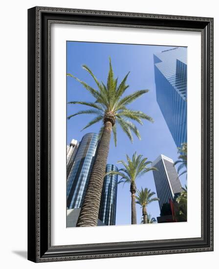 Downtown, Bonaventure Hotel in Background, Los Angeles, California, USA-Ethel Davies-Framed Photographic Print