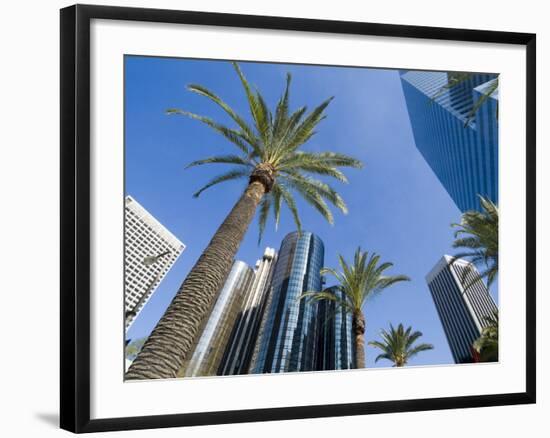 Downtown, Bonaventure Hotel in Background, Los Angeles, California, USA-Ethel Davies-Framed Photographic Print