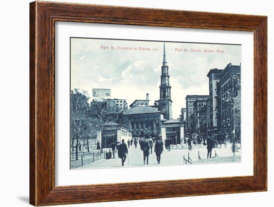 Downtown Boston, Mass.-null-Framed Art Print